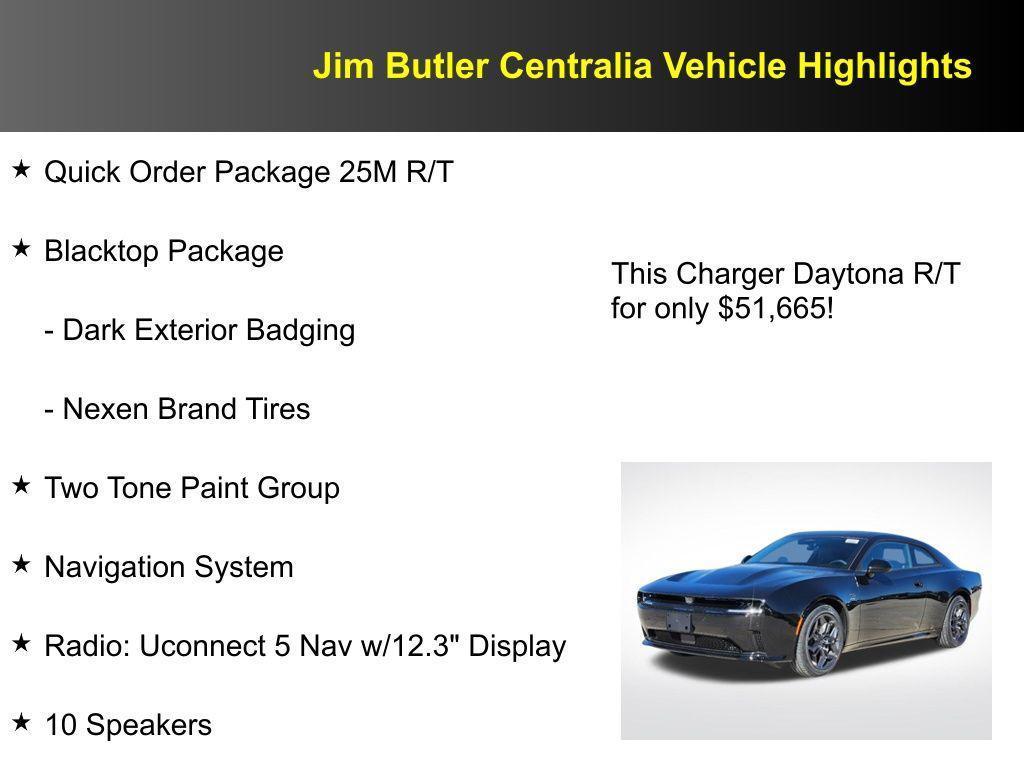 new 2025 Dodge Charger Daytona car, priced at $51,665