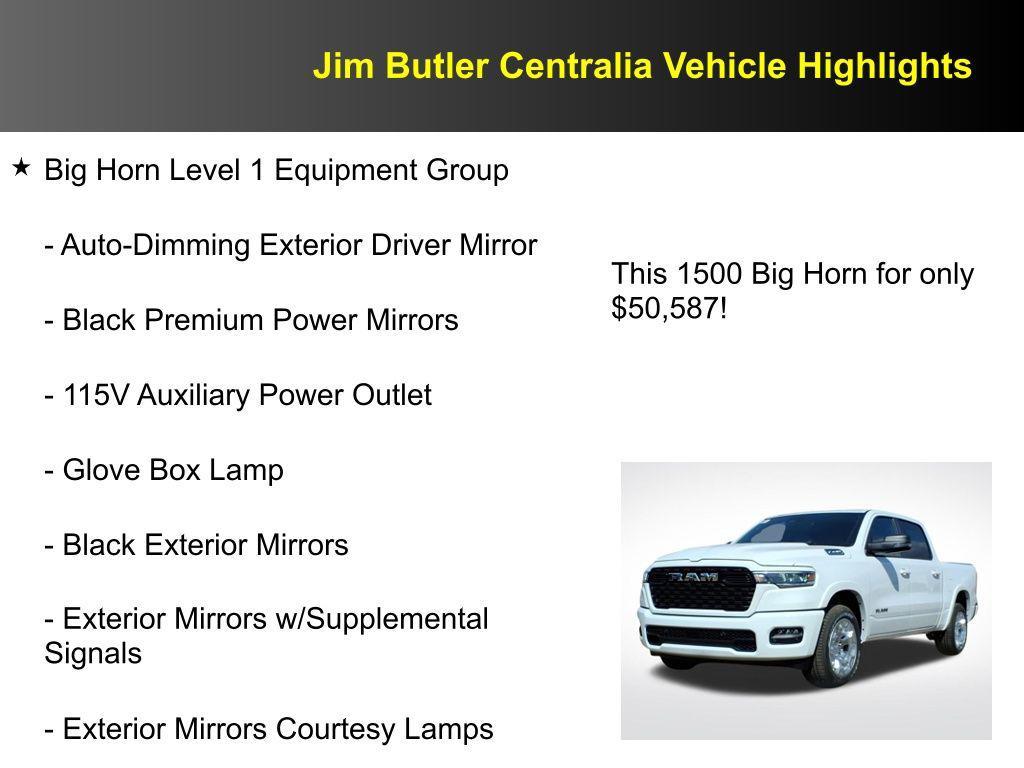 new 2026 Ram 1500 car, priced at $50,601