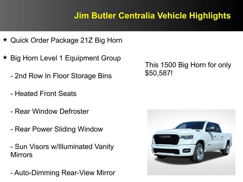 new 2026 Ram 1500 car, priced at $50,601