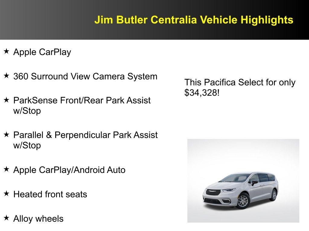 new 2025 Chrysler Pacifica car, priced at $34,328