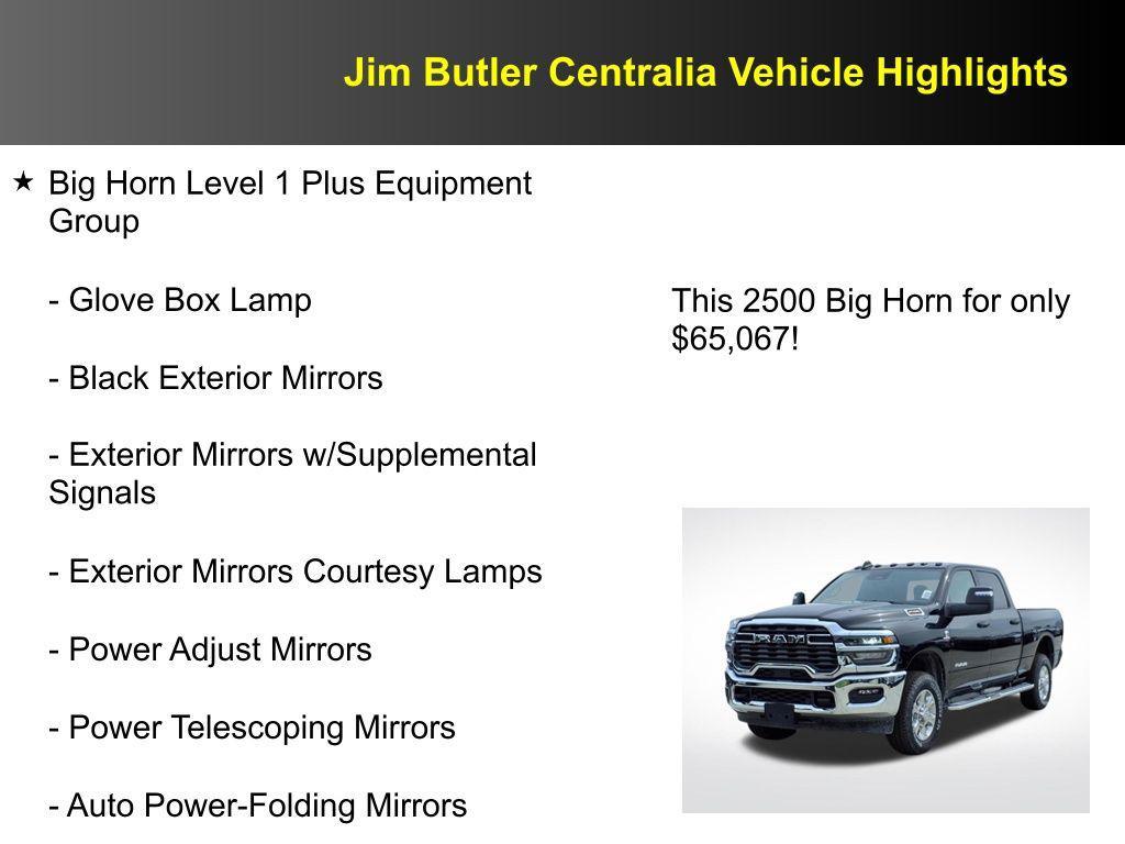 new 2025 Ram 2500 car, priced at $65,067