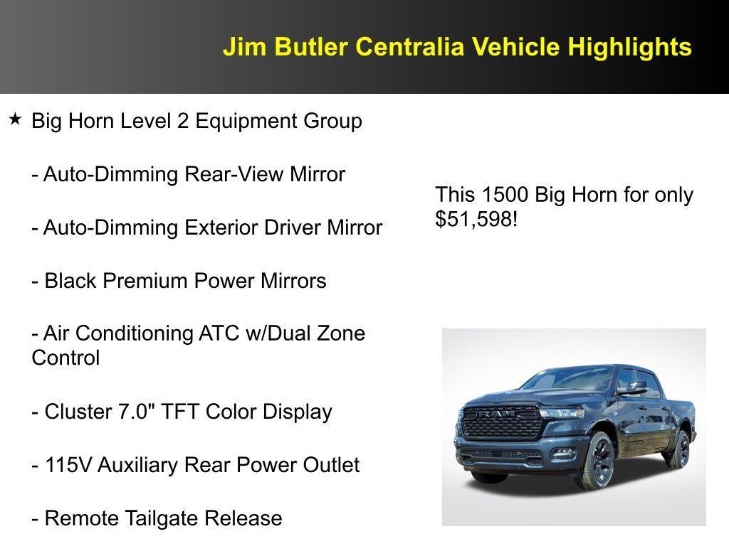 new 2026 Ram 1500 car, priced at $51,598