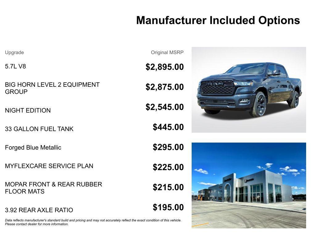 new 2026 Ram 1500 car, priced at $51,598