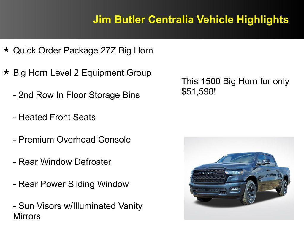 new 2026 Ram 1500 car, priced at $51,598