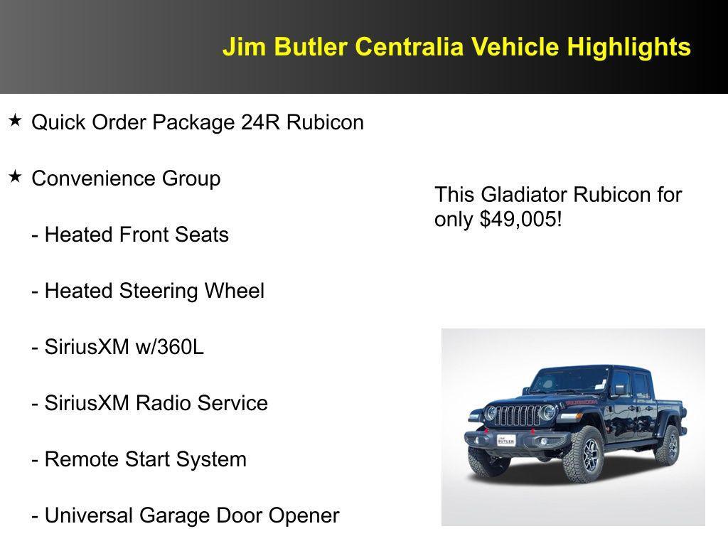 new 2025 Jeep Gladiator car, priced at $49,005