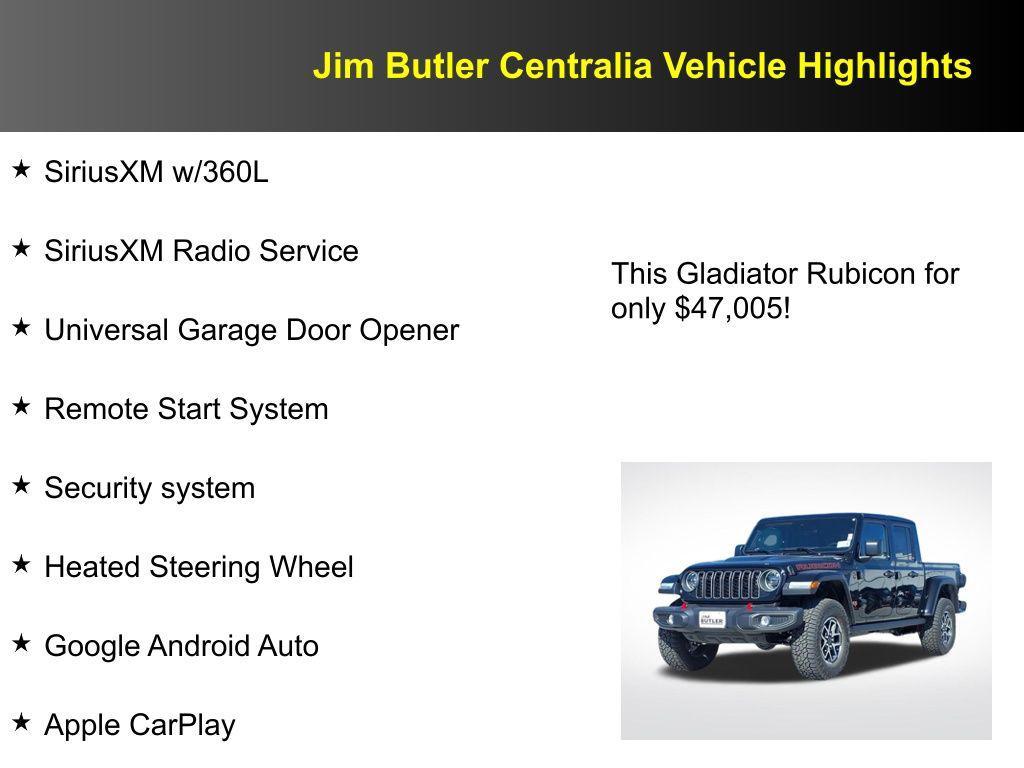 new 2025 Jeep Gladiator car, priced at $47,005