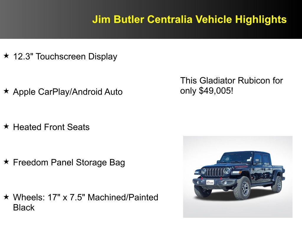 new 2025 Jeep Gladiator car, priced at $49,005