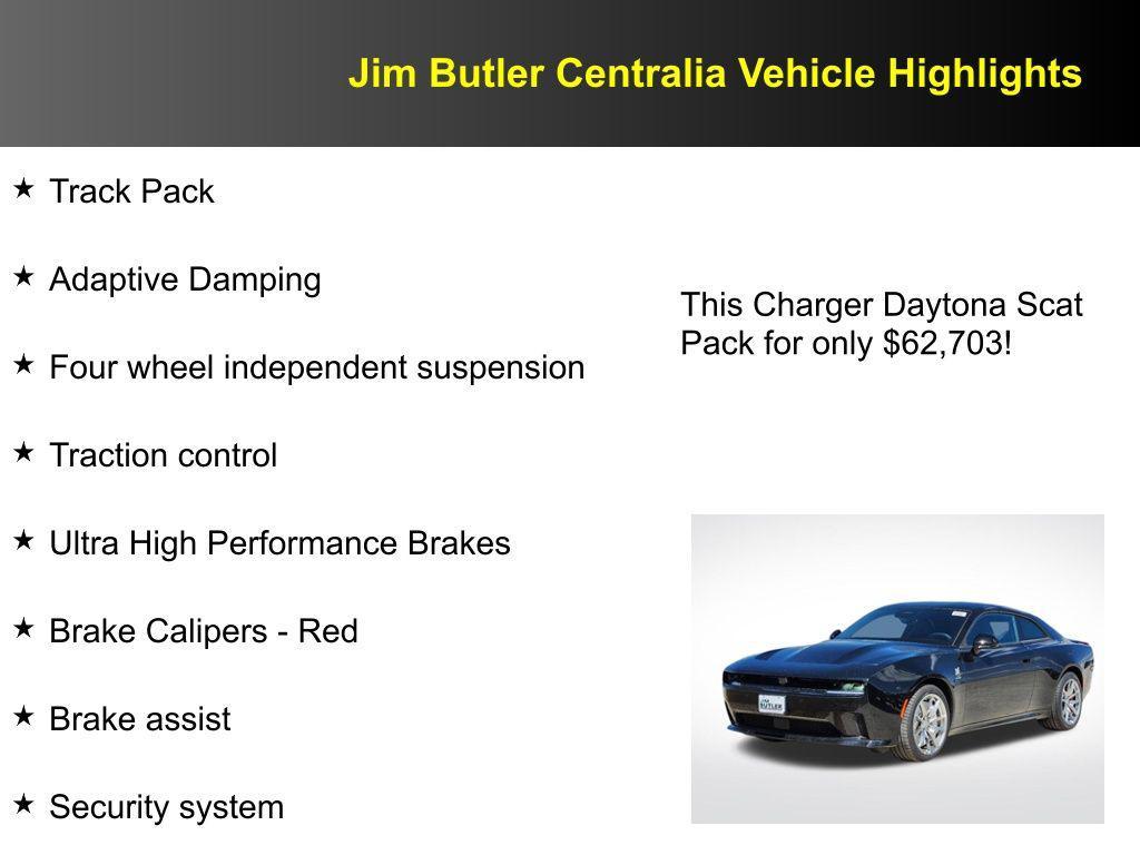 new 2025 Dodge Charger Daytona car, priced at $62,703