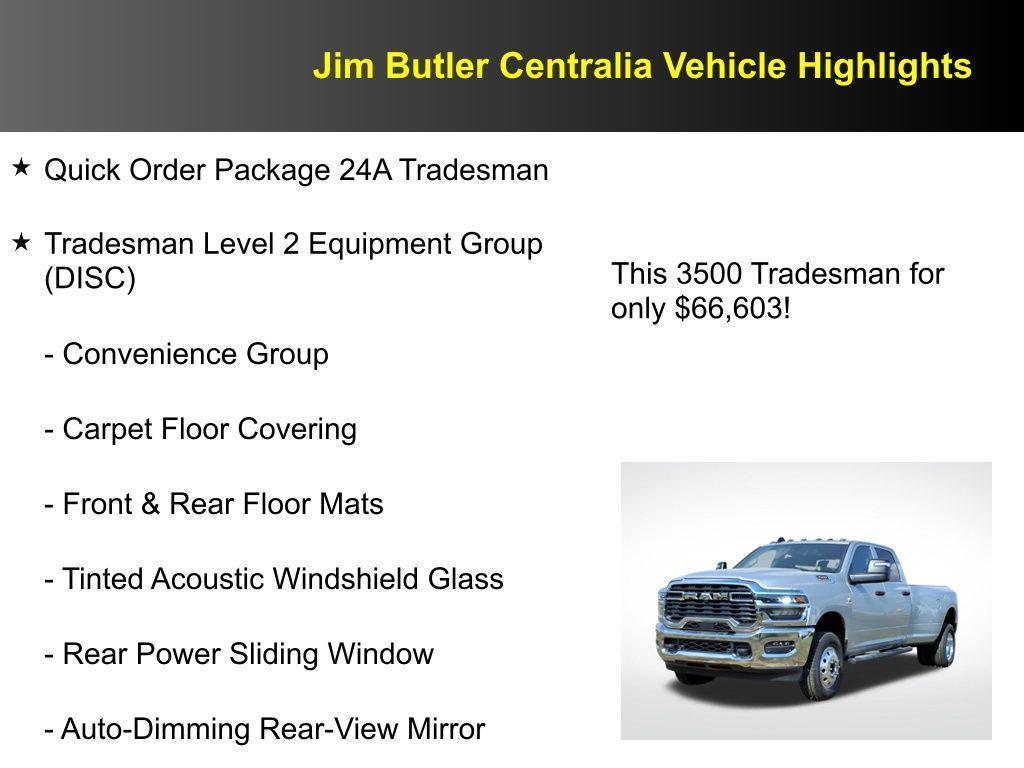 new 2026 Ram 3500 car, priced at $66,603