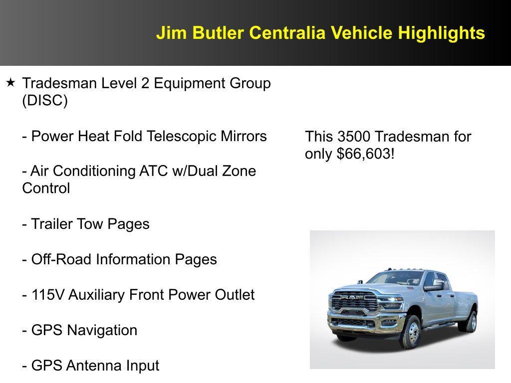 new 2026 Ram 3500 car, priced at $66,603