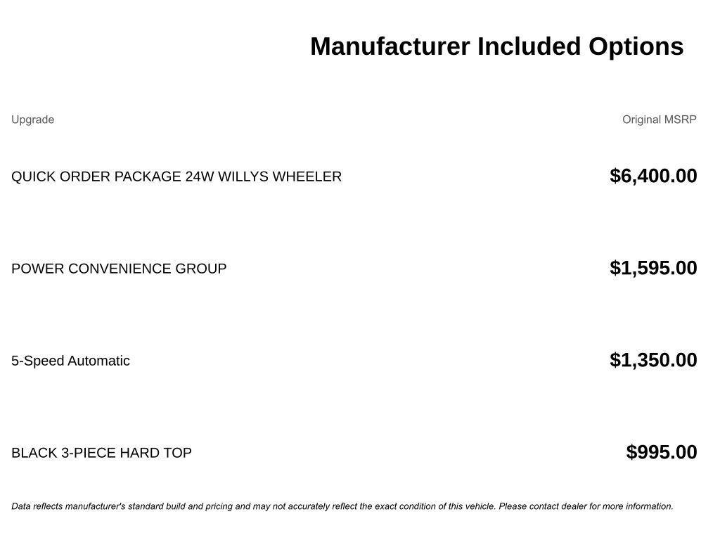 used 2016 Jeep Wrangler car, priced at $13,883