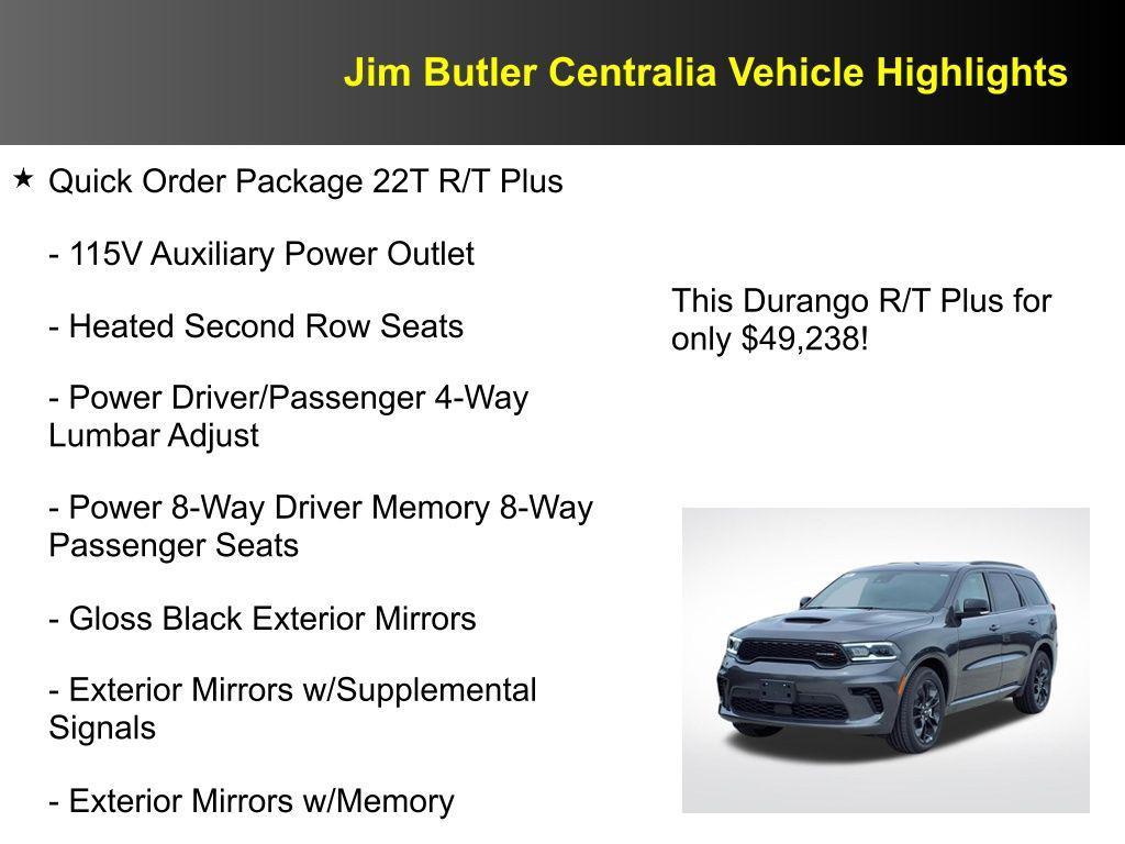 new 2025 Dodge Durango car, priced at $49,238