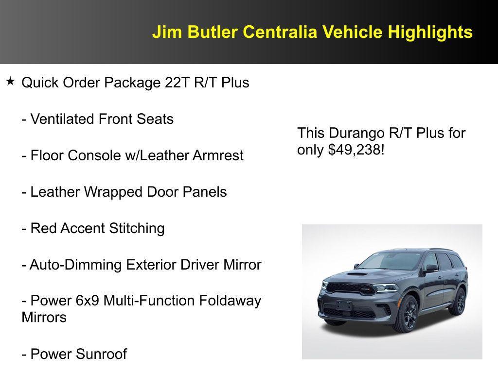 new 2025 Dodge Durango car, priced at $49,238