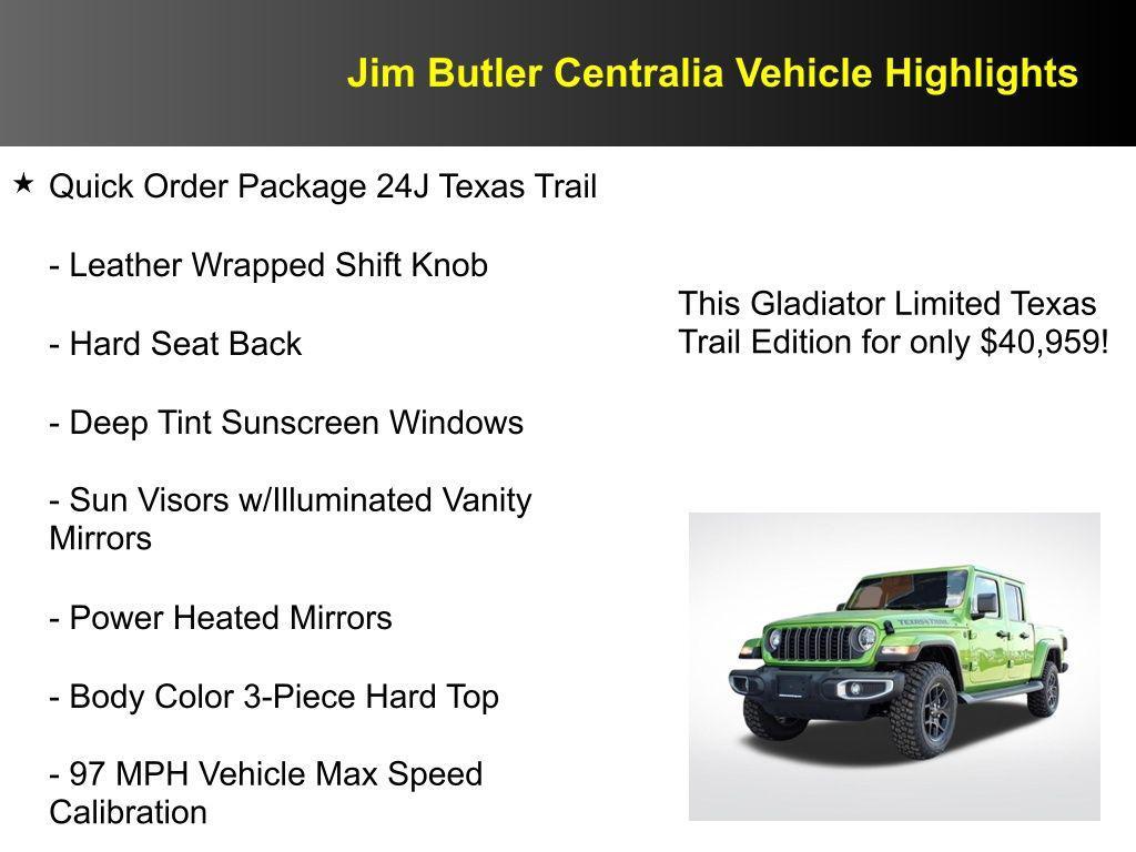 new 2025 Jeep Gladiator car, priced at $40,959
