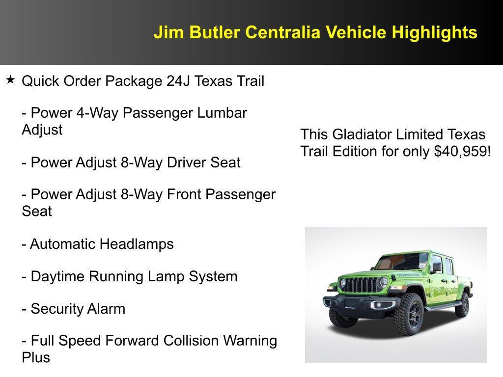 new 2025 Jeep Gladiator car, priced at $40,959