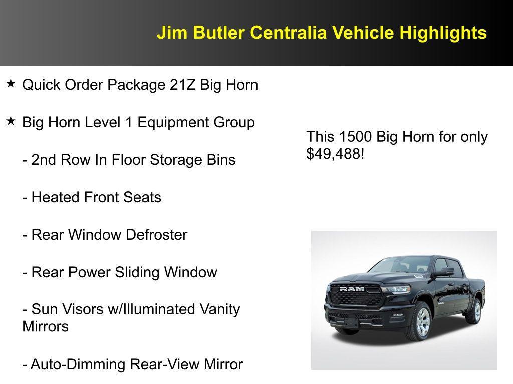 new 2026 Ram 1500 car, priced at $49,488