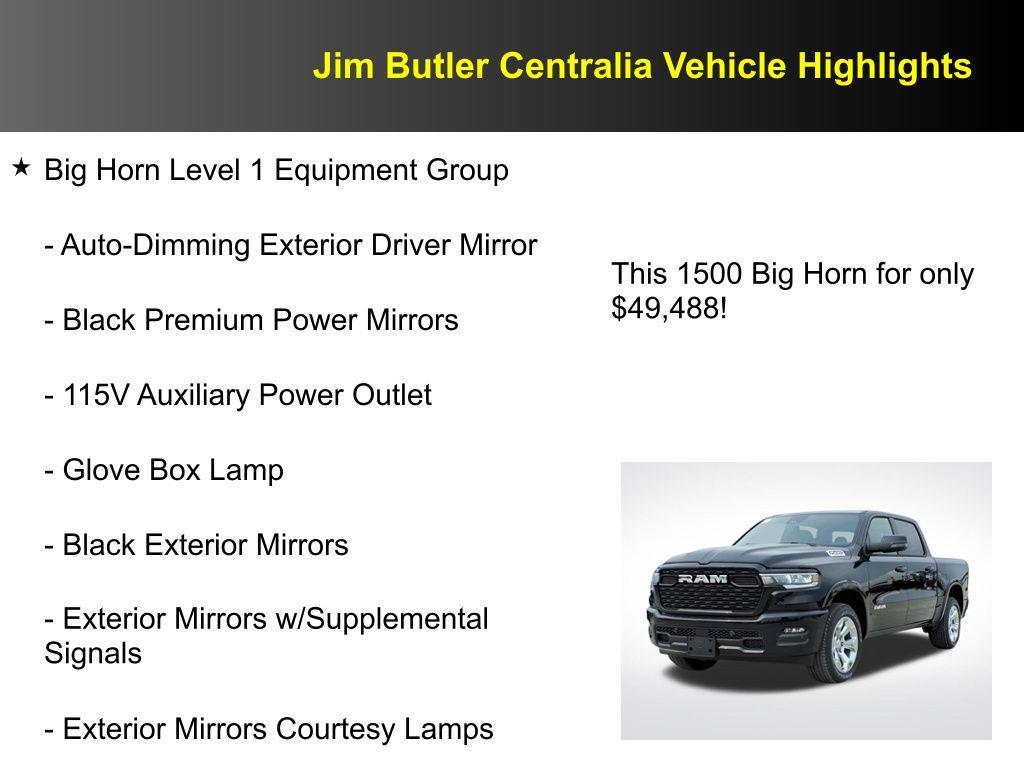 new 2026 Ram 1500 car, priced at $49,488