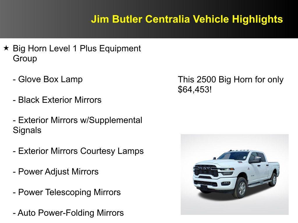 new 2026 Ram 2500 car, priced at $64,453