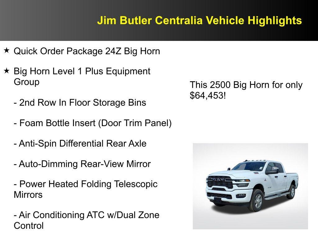 new 2026 Ram 2500 car, priced at $64,453