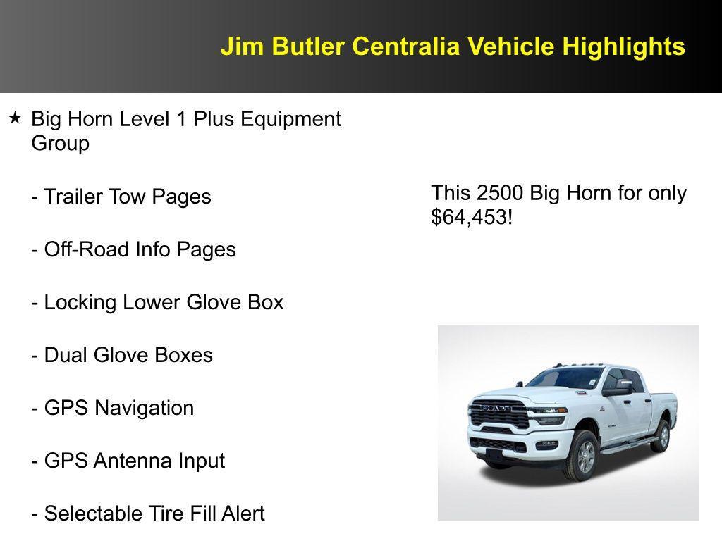 new 2026 Ram 2500 car, priced at $64,453
