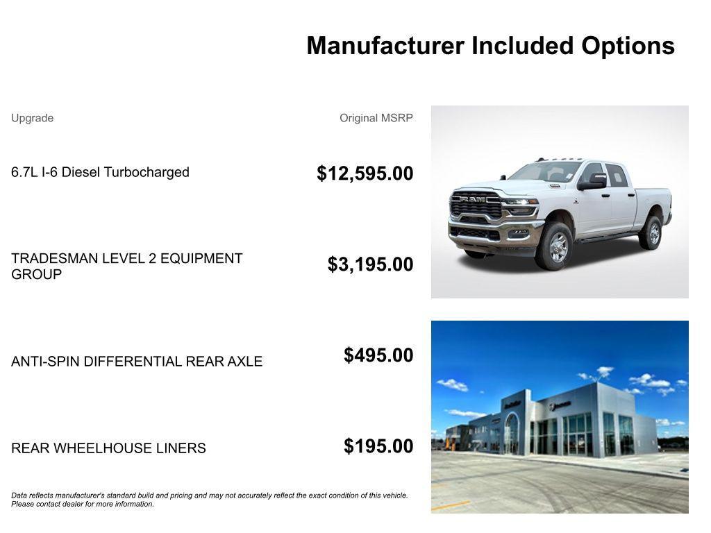 new 2025 Ram 2500 car, priced at $59,320