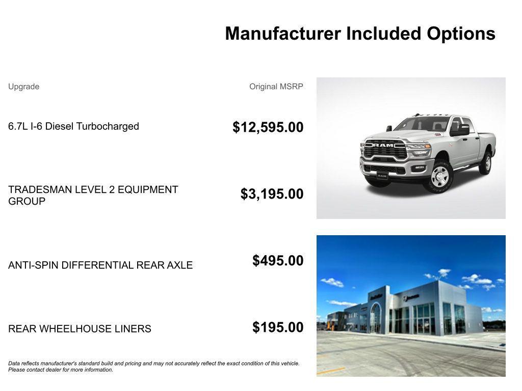 new 2025 Ram 2500 car, priced at $59,306
