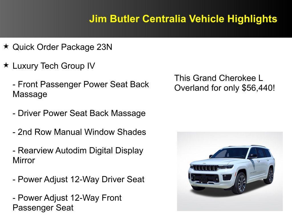 new 2025 Jeep Grand Cherokee L car, priced at $56,440