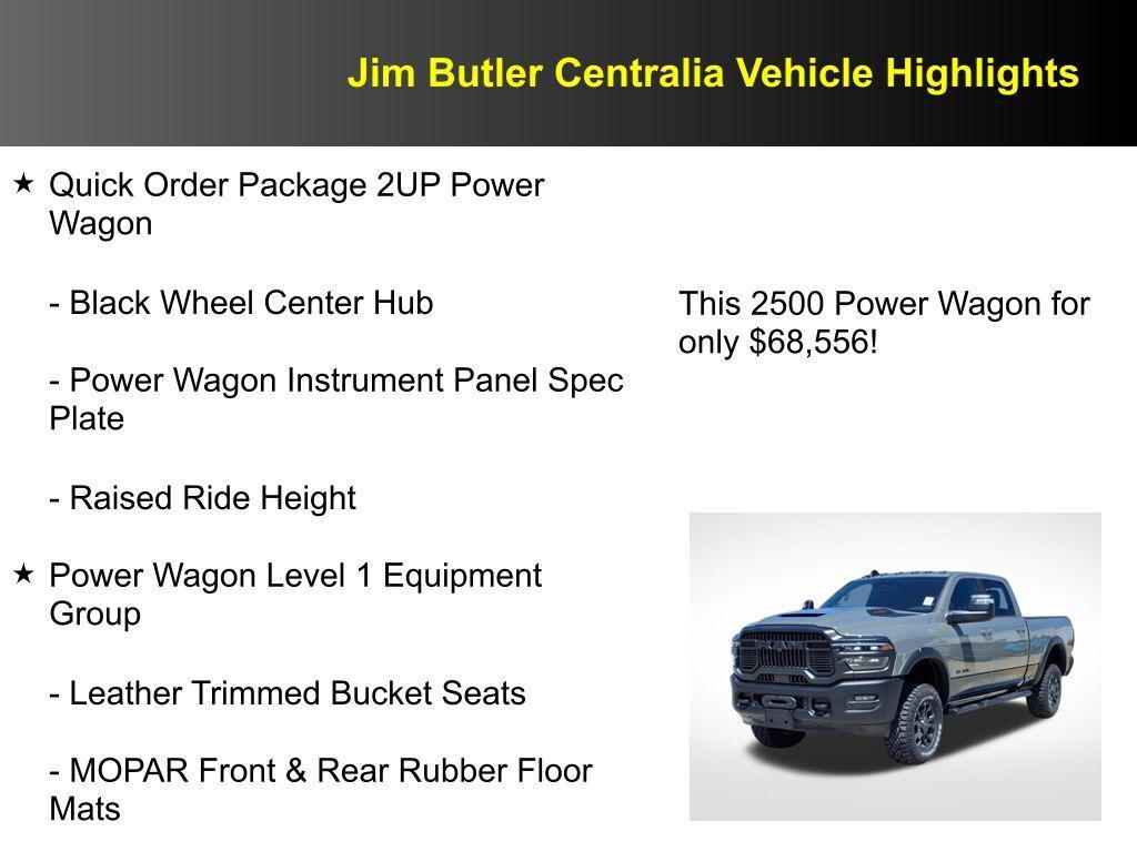 new 2025 Ram 2500 car, priced at $68,556