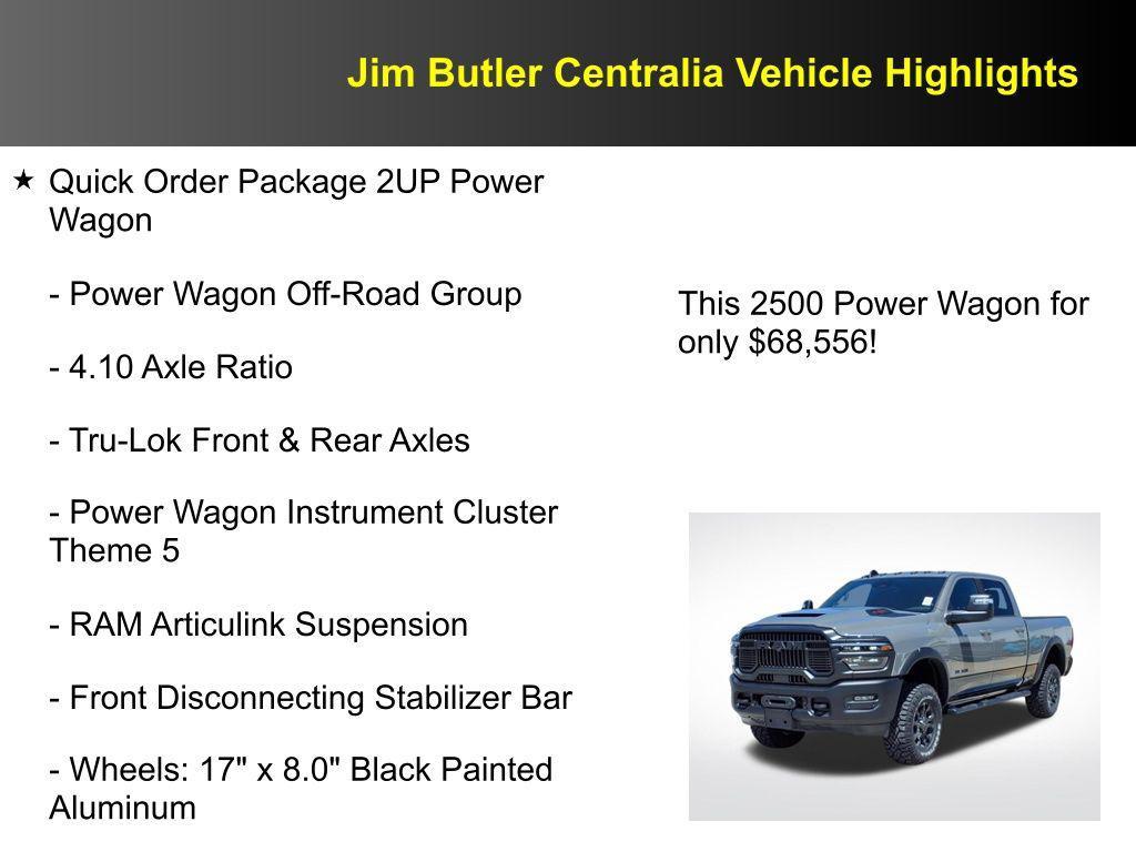 new 2025 Ram 2500 car, priced at $68,556