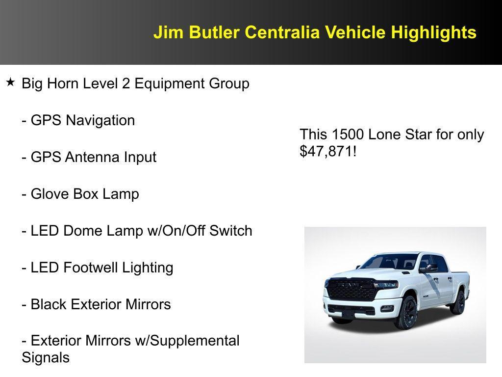 new 2026 Ram 1500 car, priced at $47,871