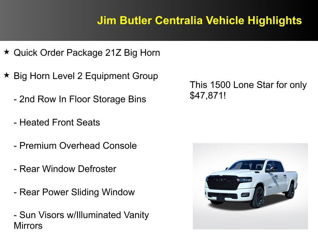 new 2026 Ram 1500 car, priced at $47,871