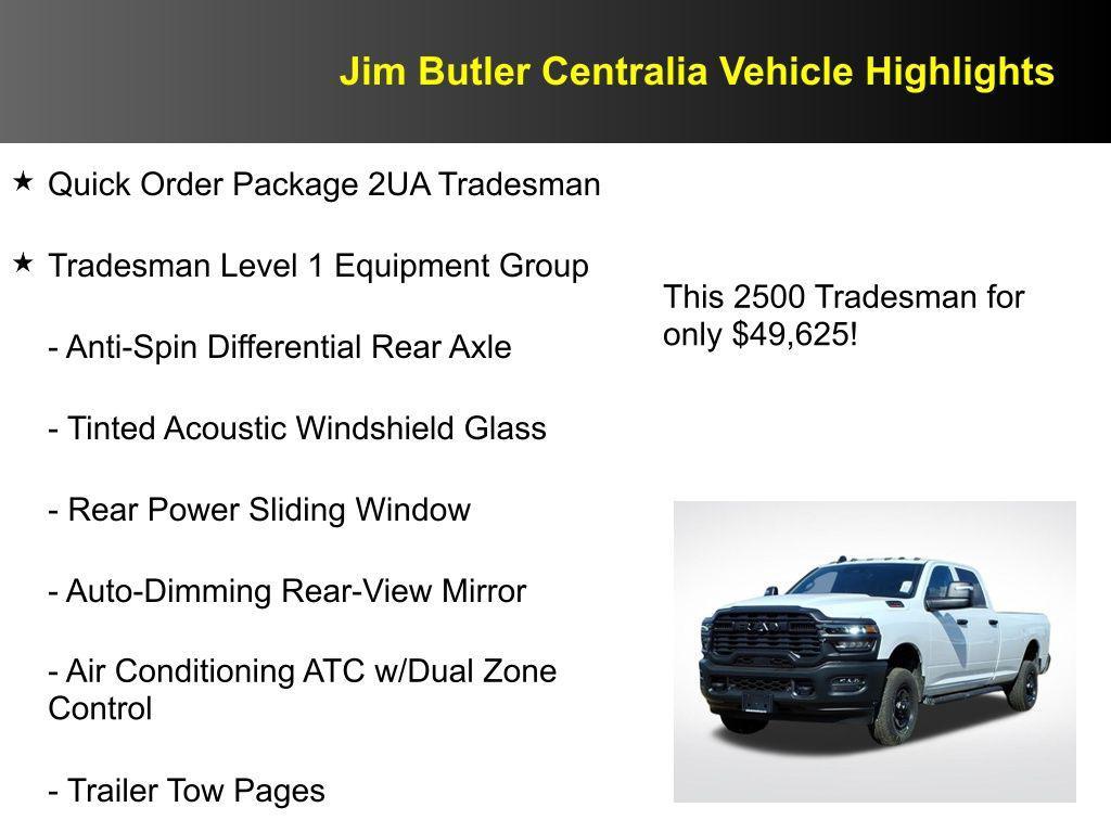 new 2026 Ram 2500 car, priced at $49,625