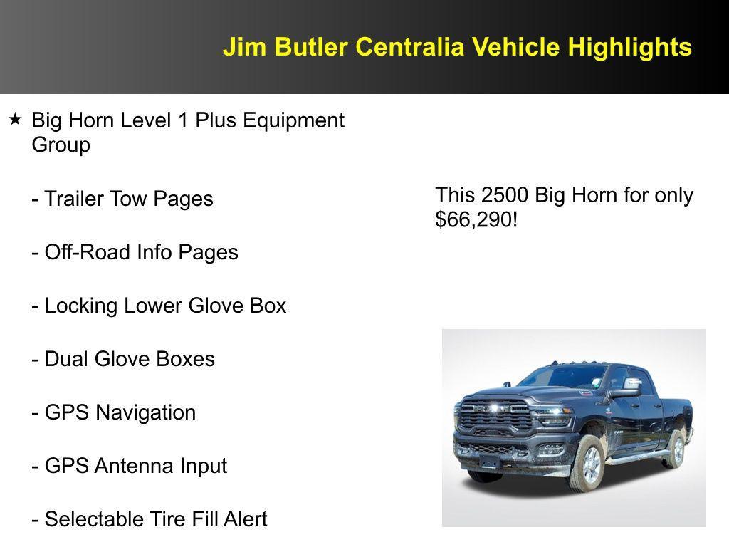 new 2026 Ram 2500 car, priced at $66,290