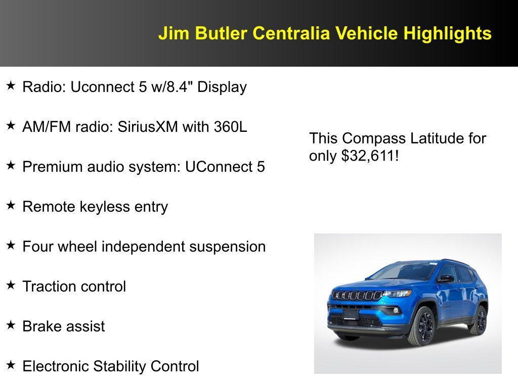 new 2026 Jeep Compass car, priced at $32,611