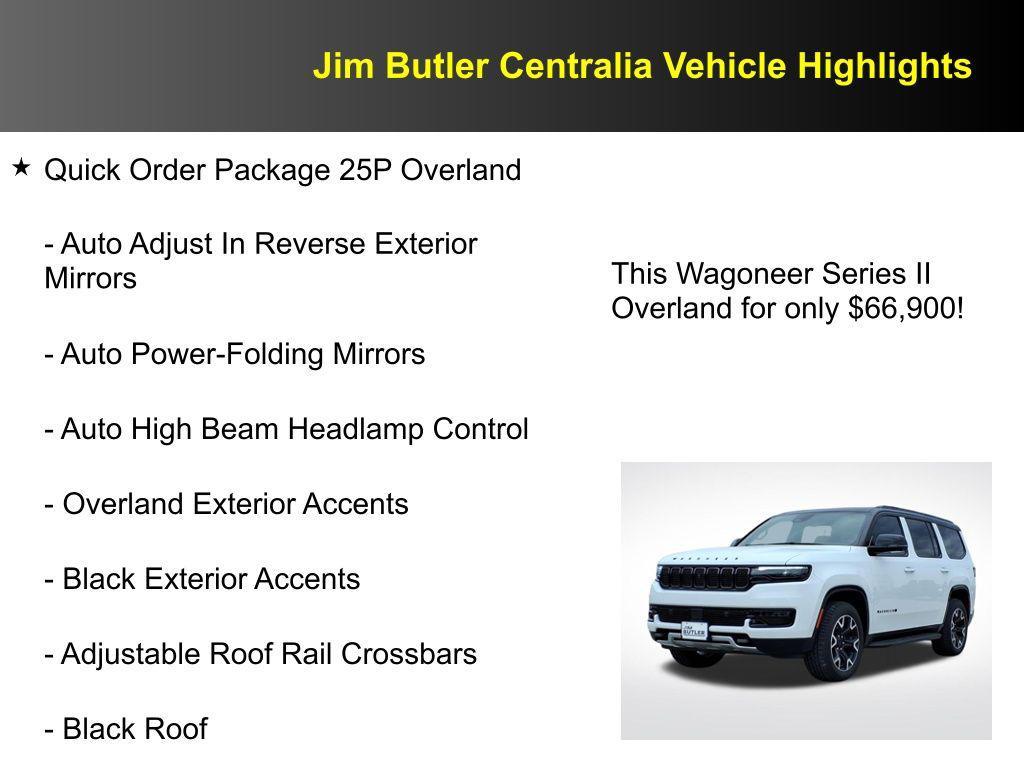 new 2025 Jeep Wagoneer car, priced at $66,900