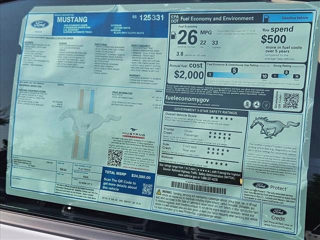 new 2025 Ford Mustang car, priced at $29,995