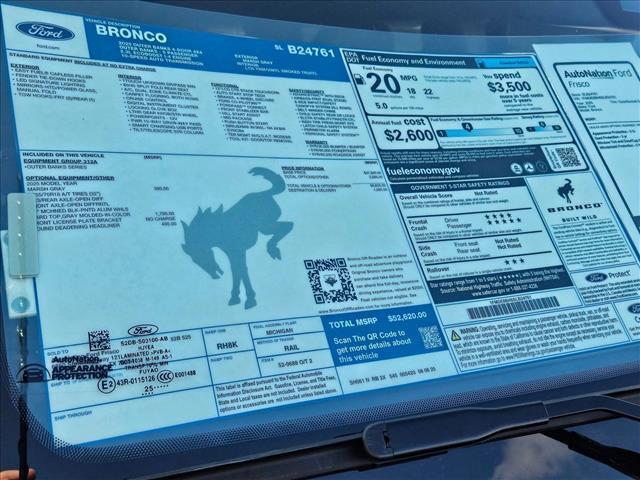 new 2025 Ford Bronco car, priced at $47,495