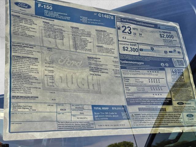 new 2025 Ford F-150 car, priced at $78,255