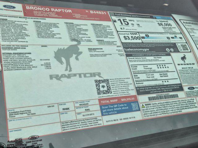 new 2025 Ford Bronco car, priced at $88,205