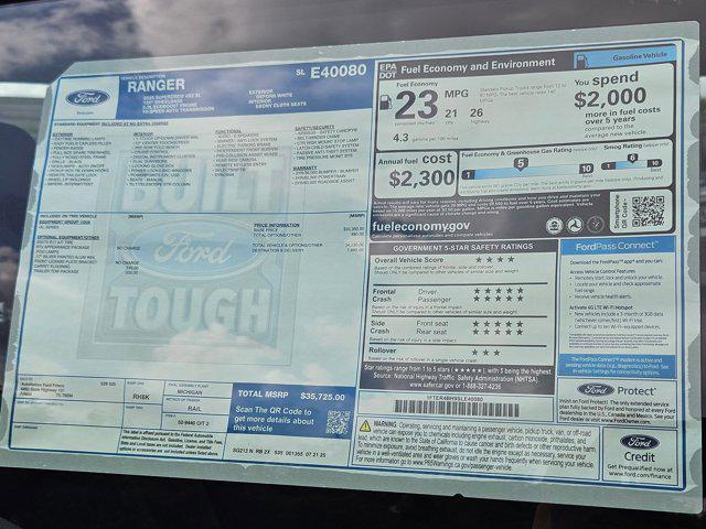 new 2025 Ford Ranger car, priced at $33,725
