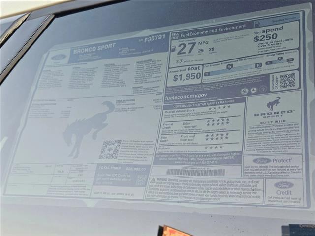 new 2025 Ford Bronco Sport car, priced at $31,777