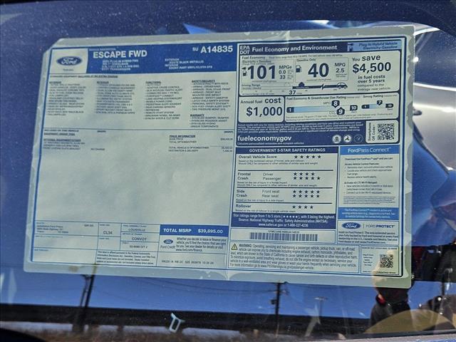 new 2025 Ford Escape car, priced at $36,895