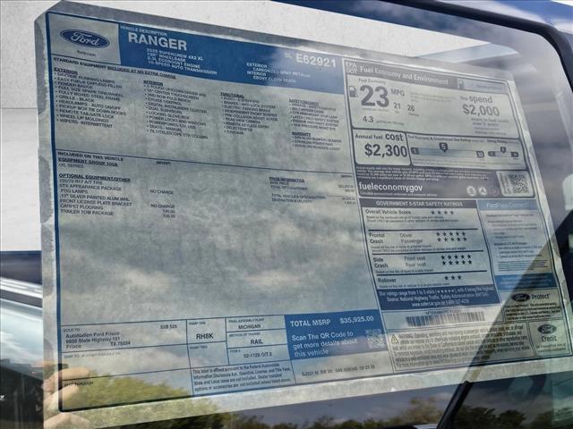 new 2025 Ford Ranger car, priced at $33,925
