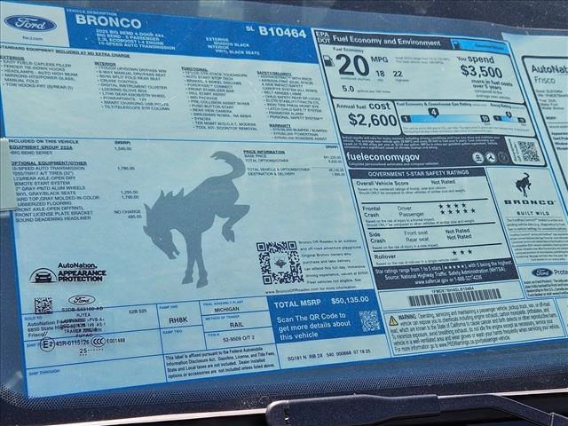 new 2025 Ford Bronco car, priced at $43,495