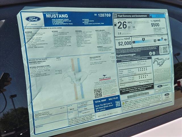 new 2025 Ford Mustang car, priced at $31,995