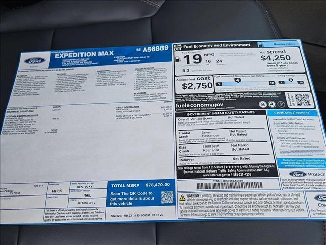 new 2025 Ford Expedition Max car, priced at $68,888