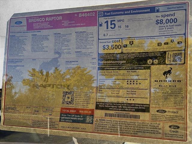 new 2025 Ford Bronco car, priced at $89,850