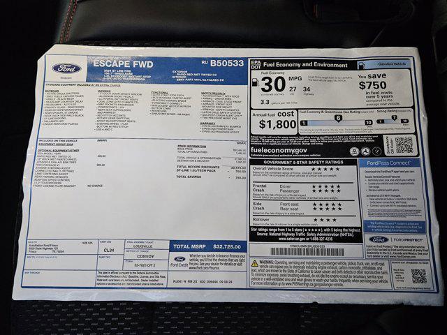 new 2024 Ford Escape car, priced at $28,735