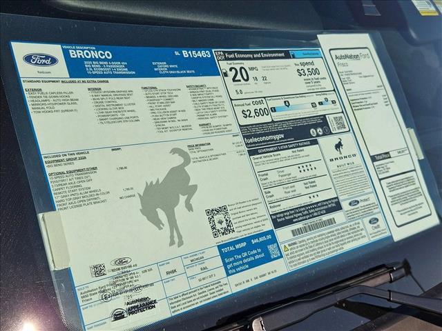 new 2025 Ford Bronco car, priced at $41,995