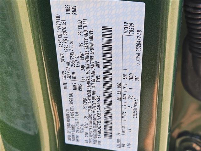 new 2025 Ford Bronco car, priced at $38,955